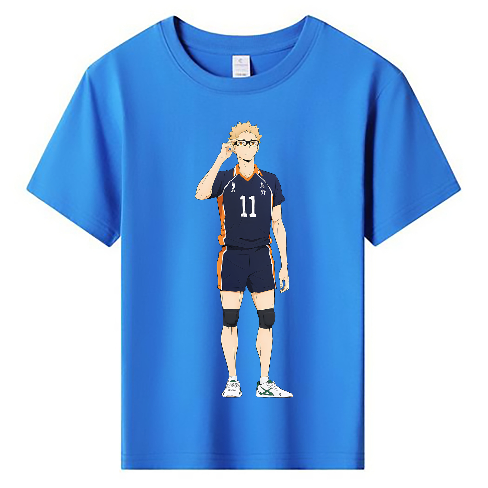 （画像用） ハイキュー!! Haikyu!! 綿100％キッズTシャツ（フロントプリント）